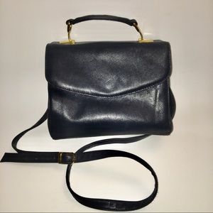 Genuine Leather Croft & Borrow Box Handbag